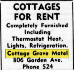 Garden Grove Motel - Mar 1937 Ad (newer photo)